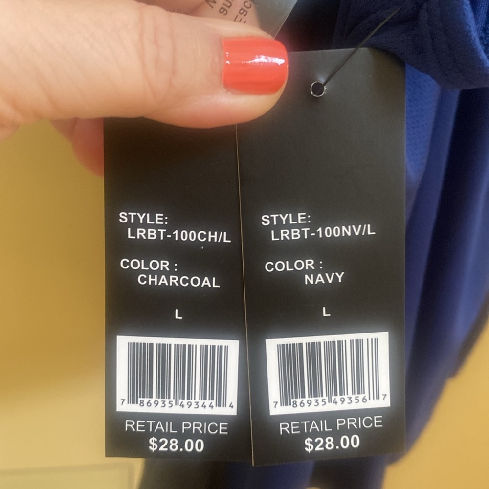 Galaxy set is 2, Blue + Grey women's L racer back athletic tank tops $56 - Picture 3 of 8